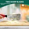 Cabbage Shredder Cabbage Kitchen Knife Slicer Chopper Cabbage Cutter for Sauerkraut Coleslaw Mandoline Slicer with Silicone Finger Grips Peeler